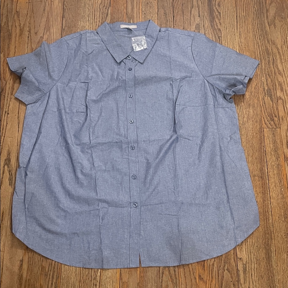 NEW Woman Within Button Down Shirt